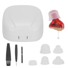 Wireless Hearing Aids Mini InEar Type Ear Sound Amplifier Elder Hearing Aid Right Ear Red