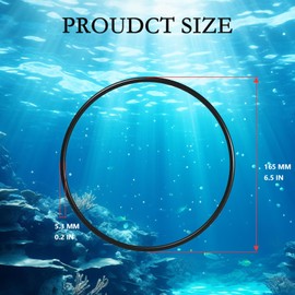 Generic A20038 A-20038 Orings Replacement for Fluval 104, 105, 106, 107, 204, 205, 206, 207 Motor Head Lid Seal Ring （2 Pcs）, Black