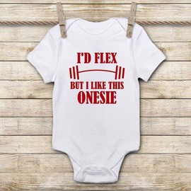 I'd Flex But I Like This Onesie (Genuine Gerber® Onesie®)