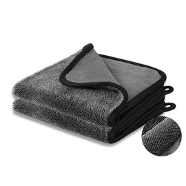 Minzerus 2-Pack Microfiber Towels for Cars - (35" x 24") Ultra Absorbent Large Car Drying Towel for Cars and Trucks, Dries in One Wipe Without Streaks, Scratches, or Water Spots