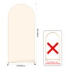 AIBIIN Round Bow Backdrop 2 Sided Backdrop for Wedding Ceremony
