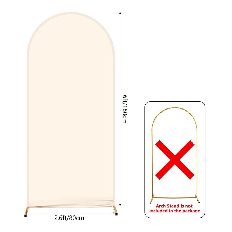 AIBIIN Round Bow Backdrop 2 Sided Backdrop for Wedding Ceremony