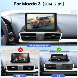 t-carplay W/ Camera Apple Carplay Android Auto Radio Stereo GPS Navi For Mazda 3 2014-2019