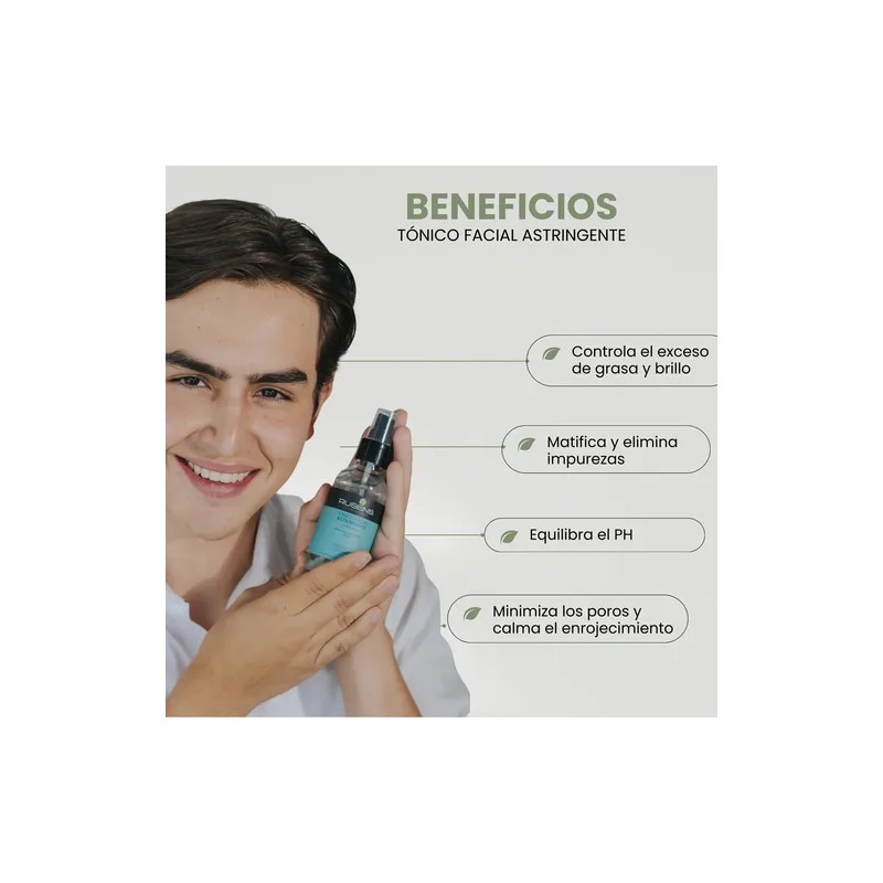 Tonico Facial Astringente 120ml Rusens Piel Mixta A Grasa