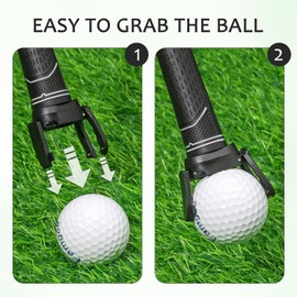 GMHLLES 8 PCS Golf Ball Picker Upper - Mini Foldable Golf Ball Pick Up Tool Saver Putter Grip -GolfBall Retrievers Accessories Tool (8 Pack)