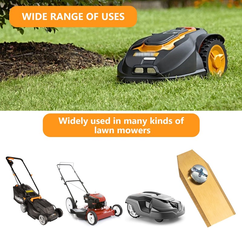 AGAKY Titanium Blades, 30x Replacement Titanium Blades, Lawn Mower Cutting