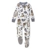 HonestBaby Non-Slip Footed Pajamas One-Piece Sleeper Zip-Front Pjs 100% Organic