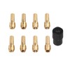 Luo ke 9 Pieces Brass Collet Brass Chuck Fits Dremel