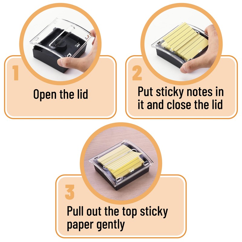Mr. Pen Pop Up Sticky Note Dispenser, 3" x 3",