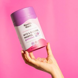 Health Hack Myo y D-Chiro Inositol Ratio 40:1 en Gomitas | 180 Gummies para 2 meses | 2500mg por porción |Suplemento Vitamina B8 para Mujeres | Sin Azúcar, Sin GMO, Sin Colorantes Artificiales