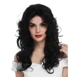 WIG ME UP - TYM-1409-LF-1 Women's Wig Lace Front Long Voluminous Curly Black