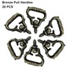 Piutouyar 20 Pcs Mini Pull Handles, Antique Bronze Cabinet Handles,