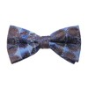 Dan Smith Men'S Bowtie Blue Feel Silk Paisley Bow Ties