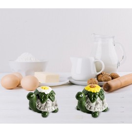 Turtle Salt And Pepper Shakers Set Ceramic Salt And Pepper Set Cute Pepper And Salt Shakers For Kitchen Saleros Para Cocina Beach,Tropical, Ocean Decoration