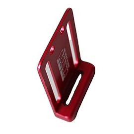 Knicks ALU-I-R Plate for Electric Tools with Hook Metal Fittings, Total Aluminum Removal, Red, Red, Waist Bag, Tool Holder