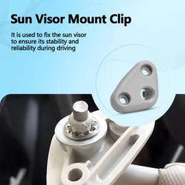 Quealzara Sun Visor Mount Clip Compatible with Subaru Forester Impreza Crosstrek STI WRX Replaces 92011SC031LO 92011SC032LO 92011SC030LO, Gray Driver Side Sun Visor Repair Bracket