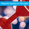 VFM - Red Glitter Cocktail Decoration Hand Painted Hanging Christmas