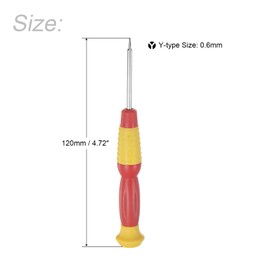 sourcing map Precision Triangle Screwdriver 0.6 mm Y-Type for Watches Glasses Electronic Repair Pack of 2