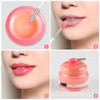 Newtay 20 Pcs Silicone Lip Brush Covers and Brushes for
