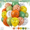 60Pcs Jungle Safari Party Favors Wild Animal Birthday Supplies with
