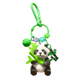 Natuake Panda Key Holder, Cute, Bag Charm, Gift for Women, Animal, Keyring, Women's, Ornament, Pendant, Friends, Healing Goods, multicolor (black / white)