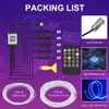 Car LED Interior Strip Lights, TEKSHINNY RGB Car Interior LED