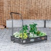 DHYGOTFUR Versatile Utility Wagon - Premium Aluminum Alloy Garden Cart