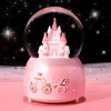 Light Up Musical Snow Globe Rotating Crystal Ball Music Box