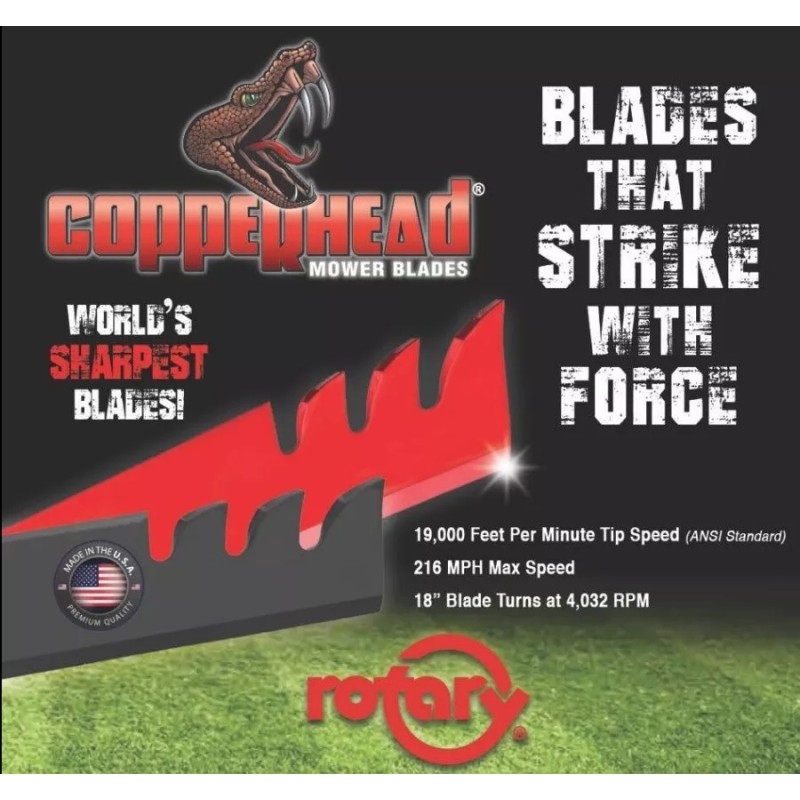 For John Deere COPPERHEAD 3-PACK 48" HD JOHN DEERE MULCHING