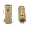 6 x Hex Coupling 7 mm Bore Motor Hex Brass