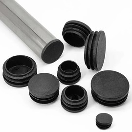 20pcs Gusset Wave Pipe End Cover Caps Tube Insert 27mm ID 28mm OD for Furniture Metal Table Legs Furniture Chair Foot Stool Table Leg Caps