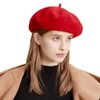 Wool Beret Hat for Women Girl Winter Warm French Beanies