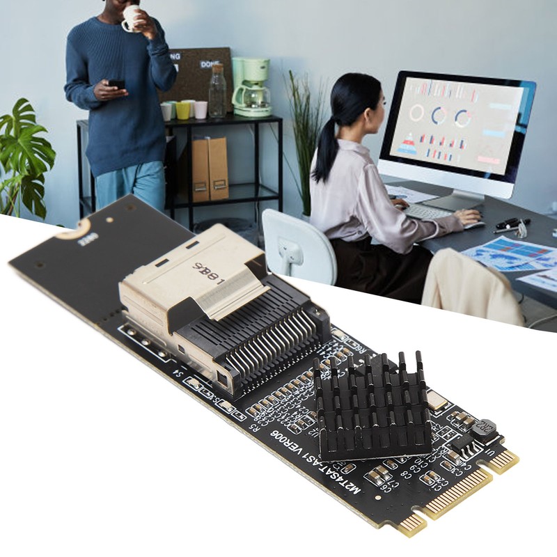 M.2 NVME to SFF 8087 SATA3.0 Expansion Card 4 Port