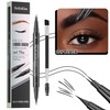 Eyebrow Pencil Pen, Waterproof, Sweat-Resistant, 2-in-1 Eyebrow Pencil with Dual
