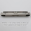 RILOMBAO 6 Pack Silver Metal Clipboard Clips, 4.72" (12cm) Mountable