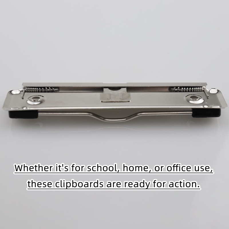 RILOMBAO 6 Pack Silver Metal Clipboard Clips, 4.72" (12cm) Mountable