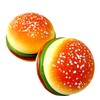 Cooplay 2pcs Hamburg Shape Decompression Stress Relief Toys Food Shape