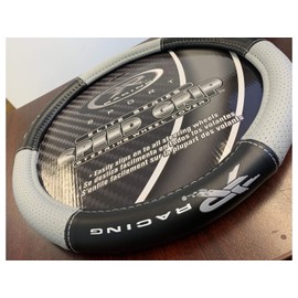 Plasticolor R Racing Sport Gray SWC, Steering Wheel Cover (006768R25)