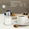 Aelga Glass Sugar Dispenser with Pour Spout, Weighted Pourer, Coffee