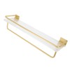 Bathroom Wall Shelf Space Aluminum and Acrylic Rustproof Punch Free