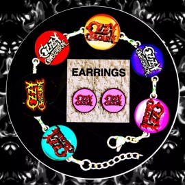 OZZY OSBOURNE 2024  BRACELET SIX IMAGES SMALL CRYSTALEARRIN