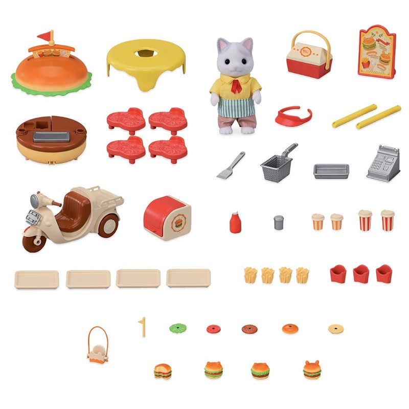 Sylvanian Families - 5757 Hamburger Stand - Dollhouse Playsets