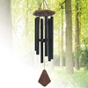 Wind Chimes for Outside, 30" Black Aluminium Wind Chime with