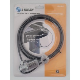 Steren 5 Pack Steren Combination Padlock for Laptops Dell Sony Acer Apple Mac