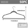 MIZGI Premium Velvet Hangers (50 Pack) Heavy Duty - Non