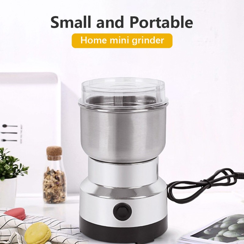 Grinder Household Mini Stainless Steel Electric Pulverizer Four Edged Blade
