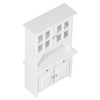 1:12 Dollhouse Cabinet Wooden Simulated Miniature Kitchen Furniture Decoration AccessoriesWhite