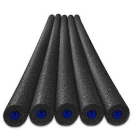 Tootle Noodle 5 Pack Foam Pool Noodles with Built-in Whistle, Buoyant, and Fun for Kids Water Play Pool Parties