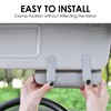 GELVTIC Sunglasses Holder for Car Visor Vegan Leather Glasses Case