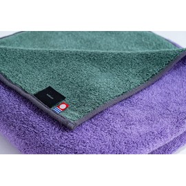 kainoo Imabari Towel, Traditional Japanese Color, 23.6 x 47.2 inches (60 x 120 cm), Purple, Rust Bellflower x Thousand Rice, Made in Japan, Imabari, Plain, Gentle Texture, Commercial Towel, Kitchen